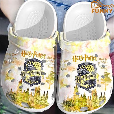 Harry Potter Gryffindor White Crocs - Discover Comfort And Style Clog Shoes With Funny Crocs