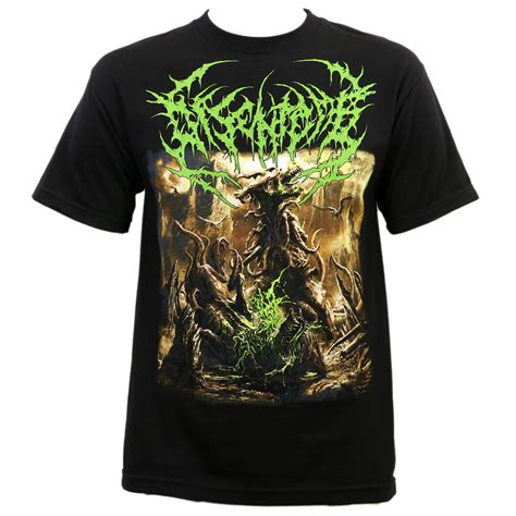 Disentomb Dino Band Death Metal Black T-Shirt - Merch2rock Alternative ...