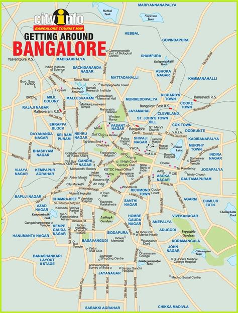 BANGALORE CITY MAP BANGALORE TOURISM MAP BENGALURU TOURIST MAP 0 | Hot ...