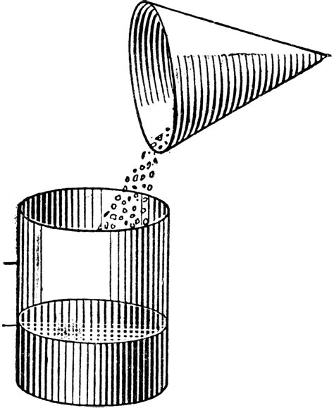 Comparative Volumes Of A Cone And Cylinder | ClipArt ETC