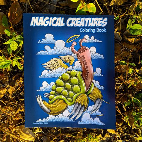 Magical Creatures Fantasy Art and Coloring book for Kids and | Etsy