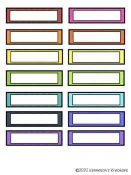 FREE Editable Greeting Card Organizer Labels by Kenneson's Kreations