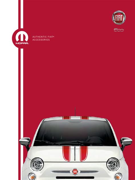 2015 Fiat 500 Accessories Catalog | Chrysler | Trademark