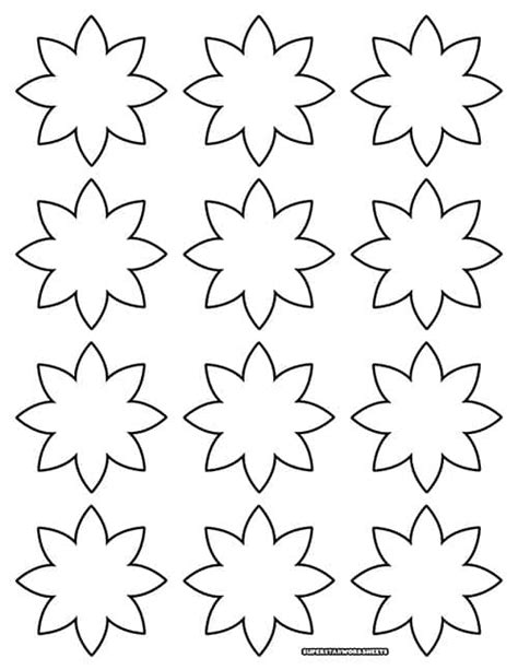 Basic Flower Shape Template