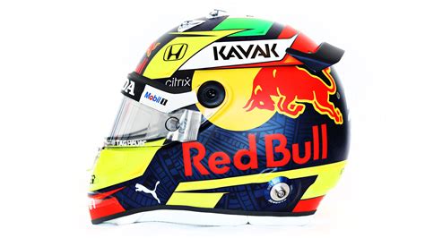 Sergio Perez reveals striking new helmet for maiden Red Bull campaign ...