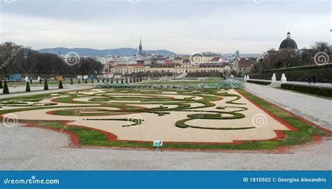 Belvedere Palace Gardens stock photo. Image of historic - 1810502