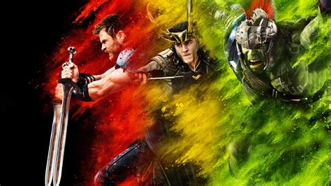 3840x240 Resolution Thor Loki Hulk Thor Ragnarok 3840x240 Resolution Wallpaper - Wallpapers Den