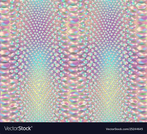 Iridescent snake skin pattern Royalty Free Vector Image