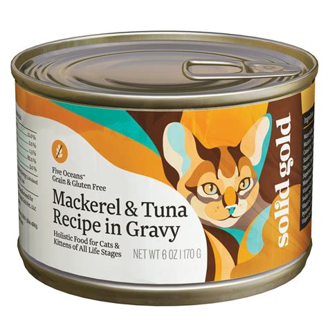 Solid Gold Five Oceans Mackerel & Tuna Grain Free Canned Cat Food | Petco