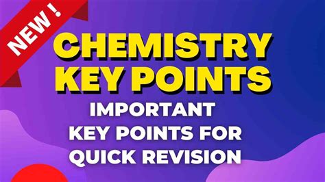 Chemistry KEY Points for MDCAT-ETEA | Wisegot