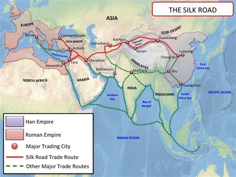 China Silk Road Map - Large World Map