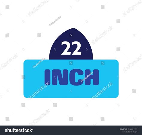 Inch Sign Vector Illustration On White Stock Vector (Royalty Free) 2165321577 | Shutterstock