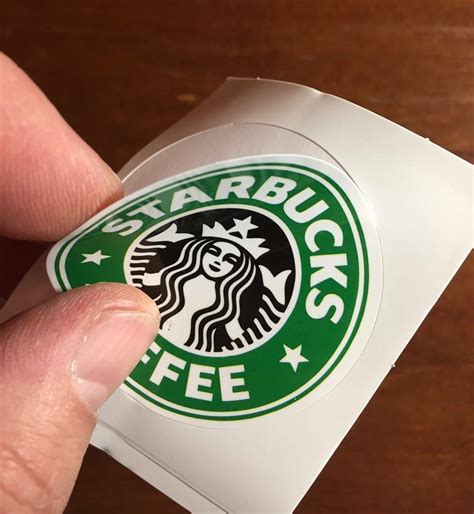 Starbucks Coffee Plastic PVC Vinyl Stickers decal for cups mug (20 pk) 2" Round - Starbucks