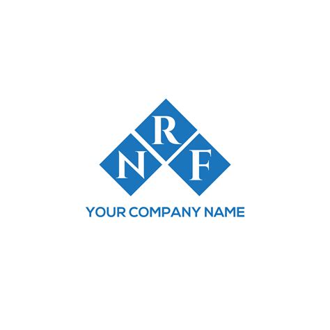 NRF letter logo design on white background. NRF creative initials letter logo concept. NRF ...