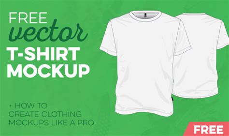 Free Vector T-Shirt Mockup - AI, EPS - PrePress Toolkit