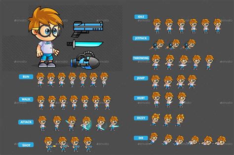 2D Game Character Sprites 290 #Ad #Character, #Ad, #Game, #Sprites Diaper Invitation Template ...