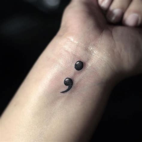 Semicolon Wrist Tattoo Designs, Ideas and Meaning - Tattoos For You