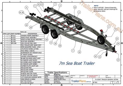 Parts Of A Boat Trailer Diagram