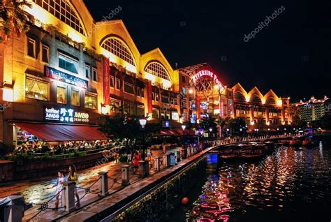 Singapore Clarke Quay jetty restaurant – Stock Editorial Photo © chenws ...