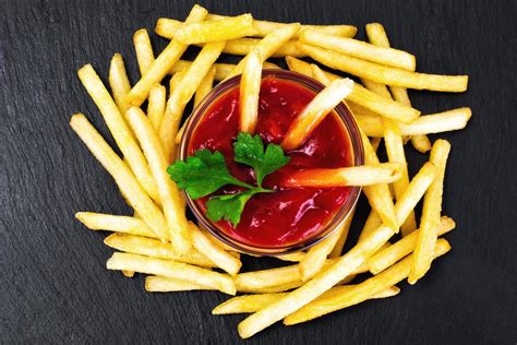 French Fries with Ketchup 4420678 Stock Photo at Vecteezy