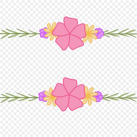 Bingkai Bunga Simpel, Bingkai Bunga, Flora, Flower Wreath PNG Transparent Clipart Image and PSD ...