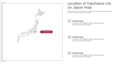 Location Of Yokohama City On Japan Map PPT Template