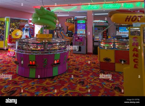 Amusement Arcade interior Stock Photo - Alamy