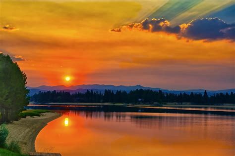 Lake Cascade HD Sunset Wallpaper, HD Nature 4K Wallpapers, Images and ...