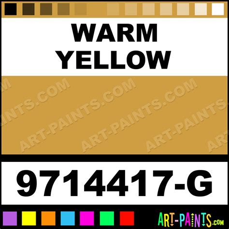 Warm Yellow Students Acrylic Paints - 9714417-G - Warm Yellow Paint ...