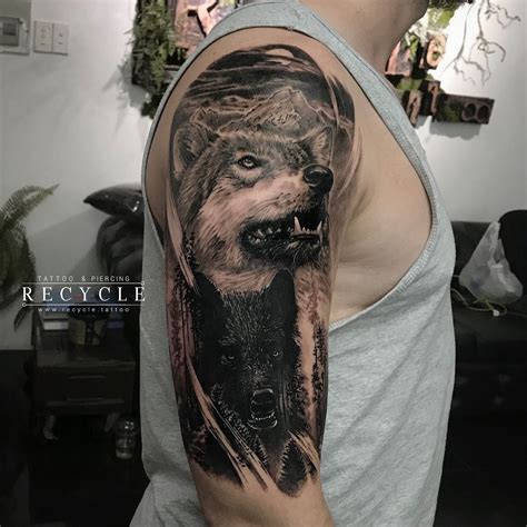 Black Wolf Tattoo