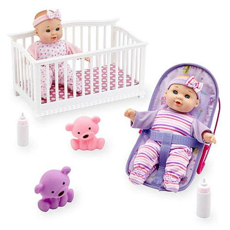 You & Me Mini Twins 8 inch Deluxe Baby Doll Set, Gift, Girl ...