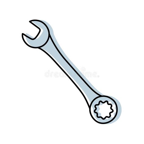 Combination Wrench Drawing Stock Illustrations – 89 Combination Wrench Drawing Stock ...