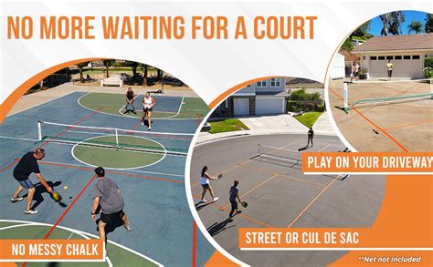 Cortable Temporary Pickleball Court Lines - The Original - Portable ...