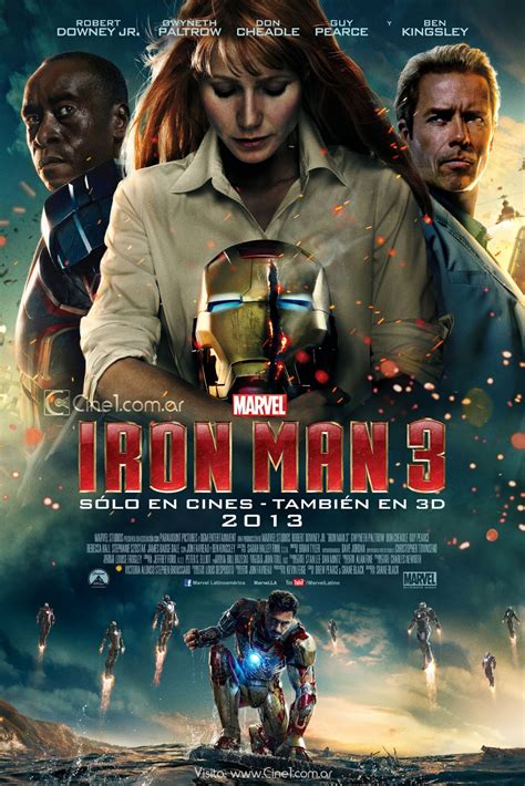 IRON MAN 3 International Poster. IRON MAN 3 Stars Robert Downey Jr. and ...