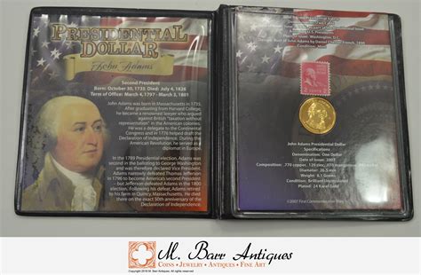 Historic Coin Collection - First Commemorative Mint Presidential Dollar John Adams*** Nicely ...