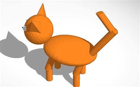 3D design cat - Tinkercad