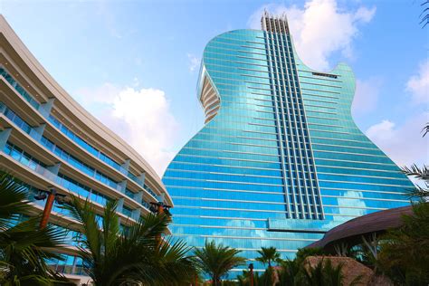 Inside the new guitar-shaped Hard Rock hotel building in Florida