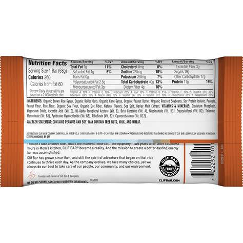 Nutritional Value Of Clif Bars | Besto Blog