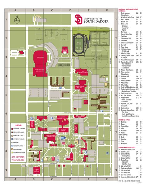 University Of Sioux Falls Campus Map