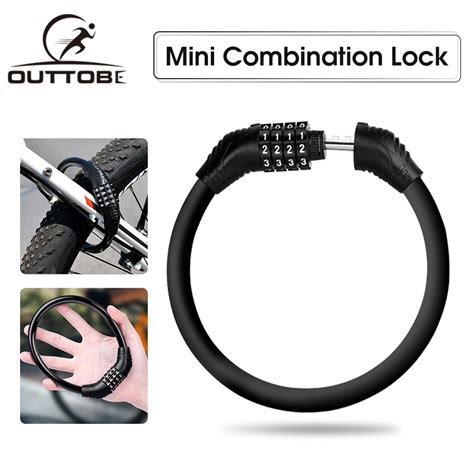 Outtobe Bicycle Lock Bike Lock Cable Anti-Theft Bike Locker Ring Combination Motorcycle Lock ...