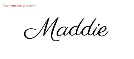 Classic Name Tattoo Designs Maddie Graphic Download - Free Name Designs