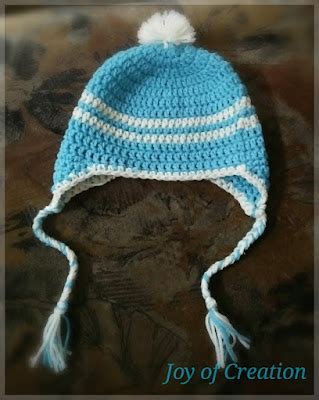 Easy toddler beanie with earflaps