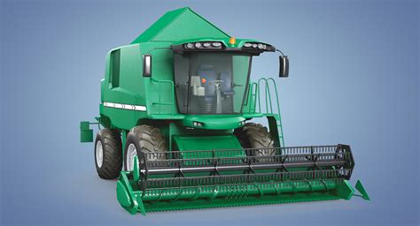 Combine harvester model - TurboSquid 1342481