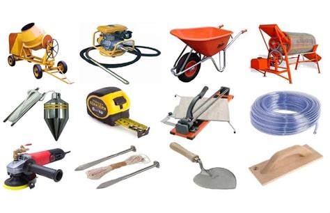 construction tools lists