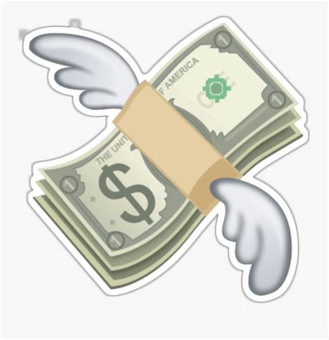 Cash Clipart Emoji - Flying Money Emoji