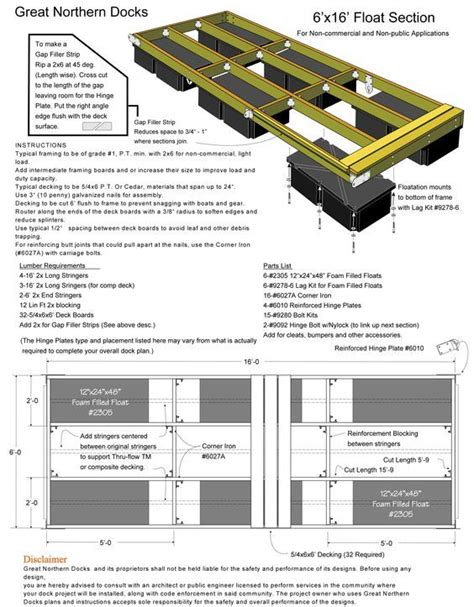 Dock Plans - Great Northern Docks | Floating boat, Floating dock plans ...