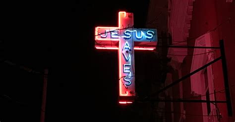 Jesus Saves Neon Signage · Free Stock Photo