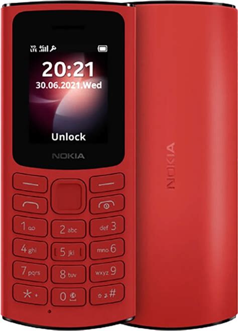 Nokia 105 4G 2021 Red