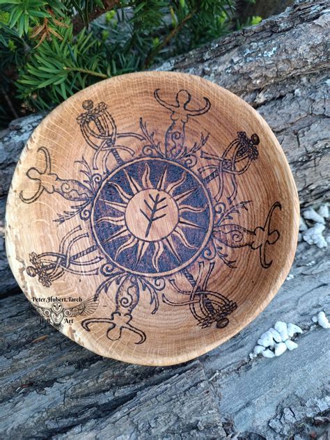 BELTANE Beltain Wooden Bowl With Beltane Symbols Pagan Decor Pyrography Art Wooden Gift - Etsy