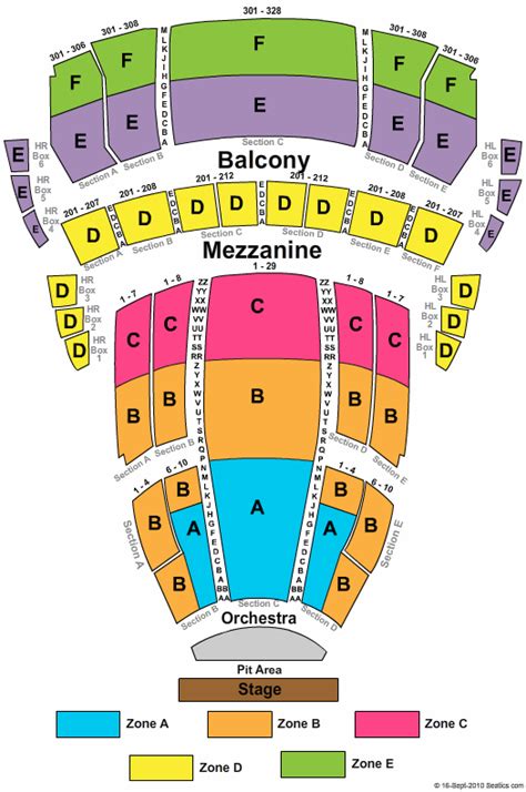 Buell Theatre Seating Chart | Buell Theatre | Denver, Colorado